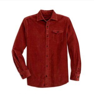 NEW JOHNNIE-O kodiak hangin' out corduroy shirt in malibu red XXL NWT